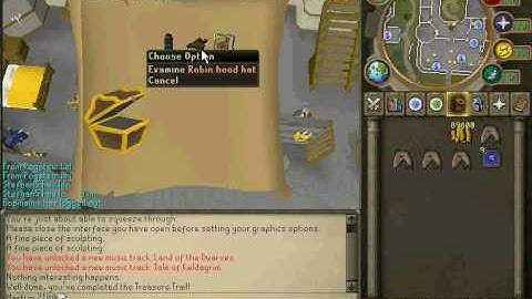 Me Getting Robin Hood Hat From Clue Scroll Level 3. [runescape]