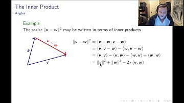 Vector Geometry: Part 3/4 "The Inner Product"