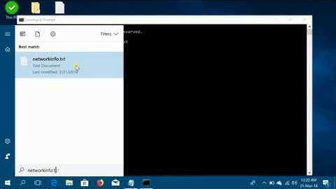 (iconfig) save  output of ipconifg in txt file