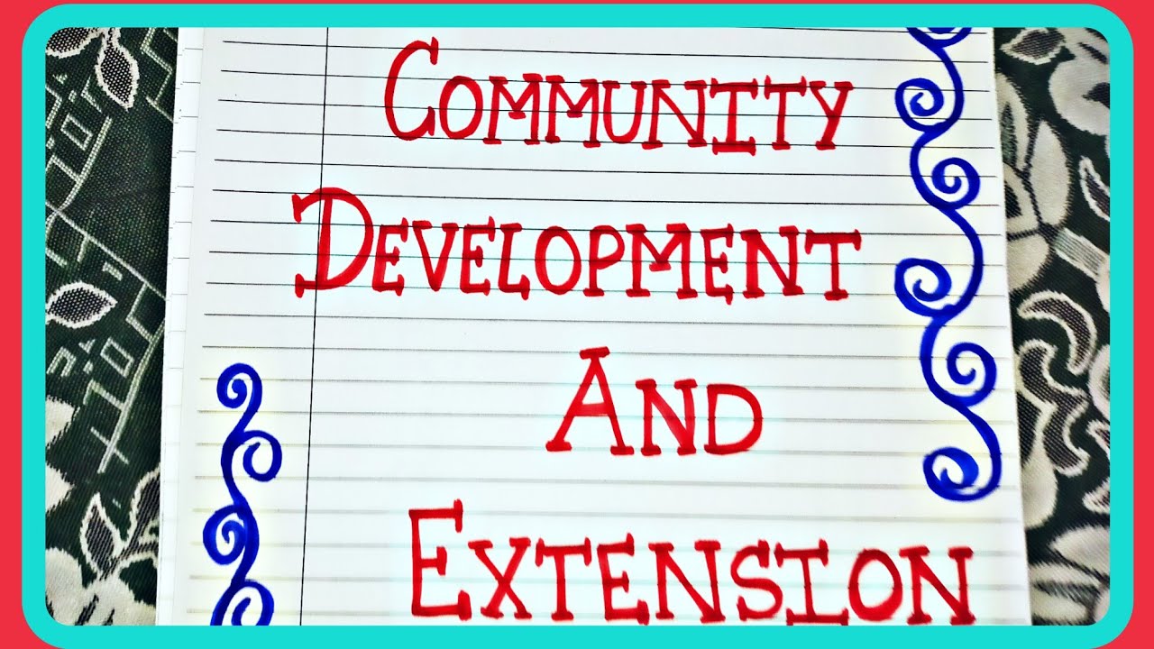 Community Development And Extension || Project Of Home science || 