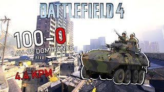 100-0 killstreak! How to dominate in the LAV-25 on Flood Zone | Battlefield 4