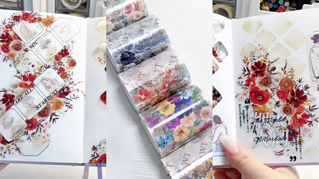 ASMR journal | No Music | The Washi Tape Shop