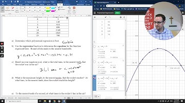 Math 30-2 Modelling Data with Curves of Best Fit Worksheet