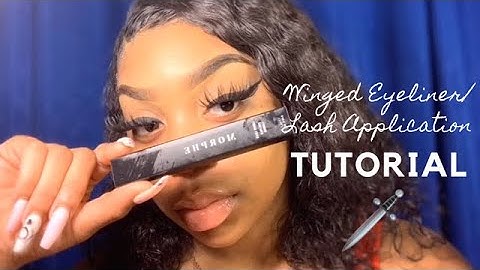 WINGED EYELINER / LASH APPLICATION TUTORIAL