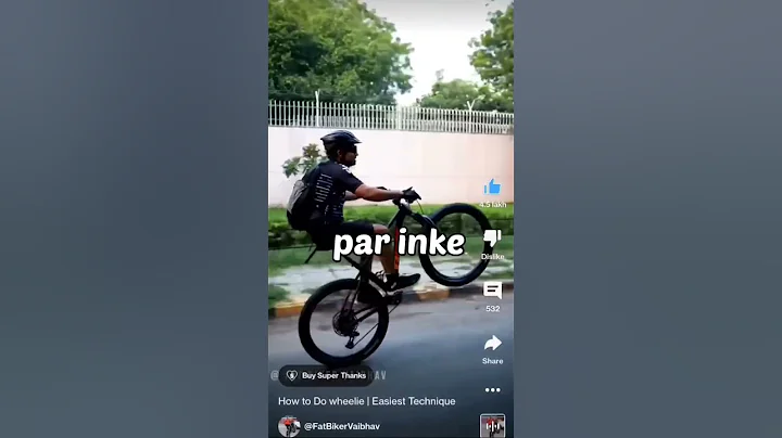 I learned wheelie in just 60 seconds ! #shorts