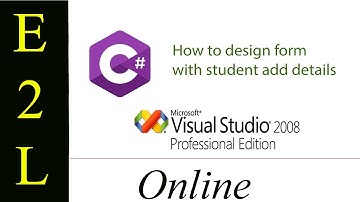 How to design a form for student details add  in visual studio 2008 - #3