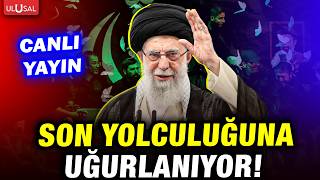 SON DAKİKA! İran halkı ve 100 farklı ülkeden temsilci Ali Hamaney'i son yolculuğuna uğurluyor!
