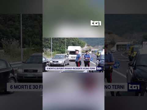 Video Tragico incidente stradale tra Terni e Rieti: 6 morti e 30 feriti