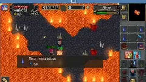 TibiaME  world 18 hunt blaze lvl 35