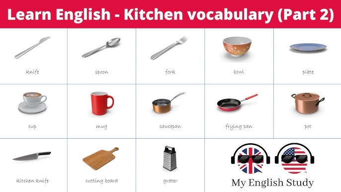 Kitchen Utensils - Episode 2 - Vocabulary for Kids 