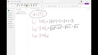 L1, L2, L inf norms