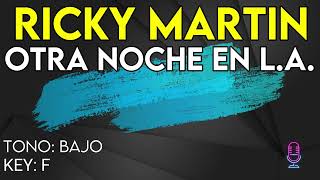 Ricky Martin - Otra Noche en L.A. - Karaoke Instrumental - Bajo