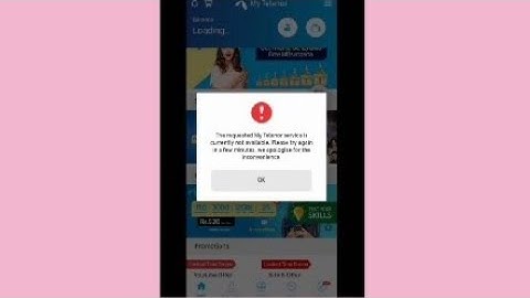 The requested My Telenor service is currently not available problem solved - My Telenor
