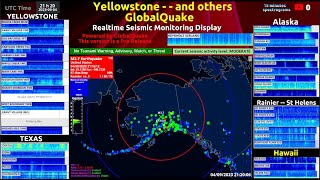 YELLOWSTONE and others -- GlobalQuake - Swarm -- Live Seismic Monitoring