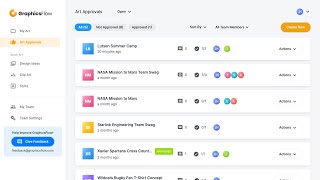 GraphicsFlow Art Approvals Workspace Overview