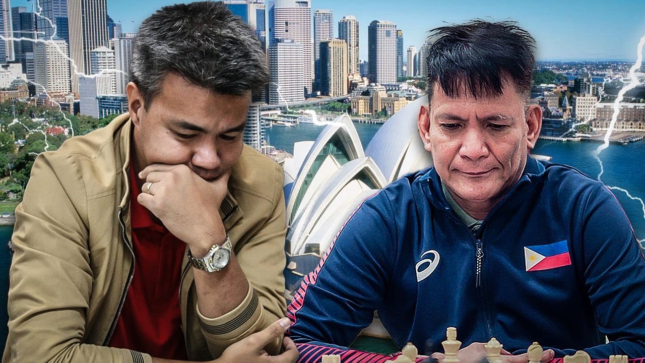 GM-Elect IM Ronald Dableo at GM Rogelio Antonio Jr. HUMATAW Sa Sydney International Open 2025