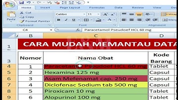 Cara membuat aplikasi pemantau kapan tanggal k4d4lu4rs4 0b4t atau makanan dengan excel