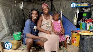 Couple, 3-year-old and another child due live in a tent on the beach