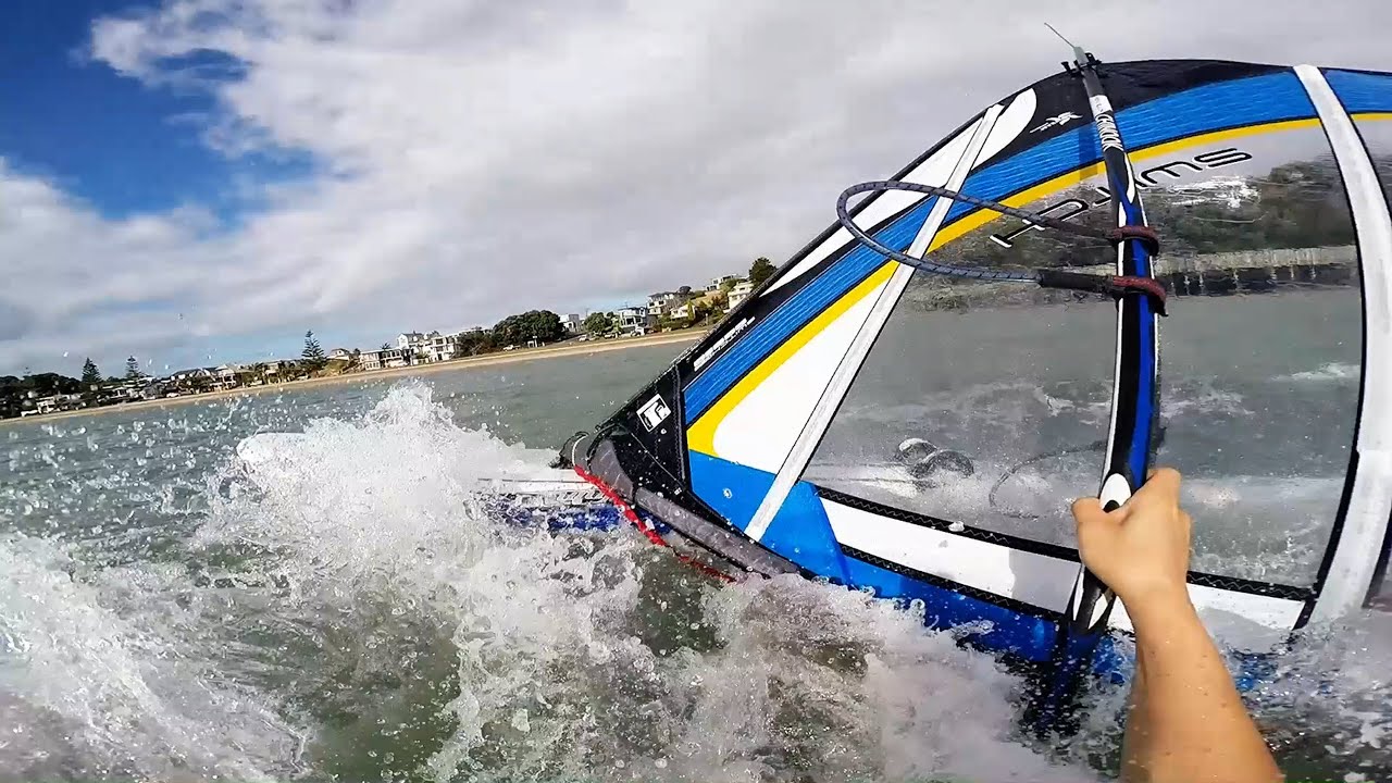 Windsurf slowmo and fast! Auckland, New Zealand YouTube