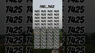 Find the number #7452 #quiz