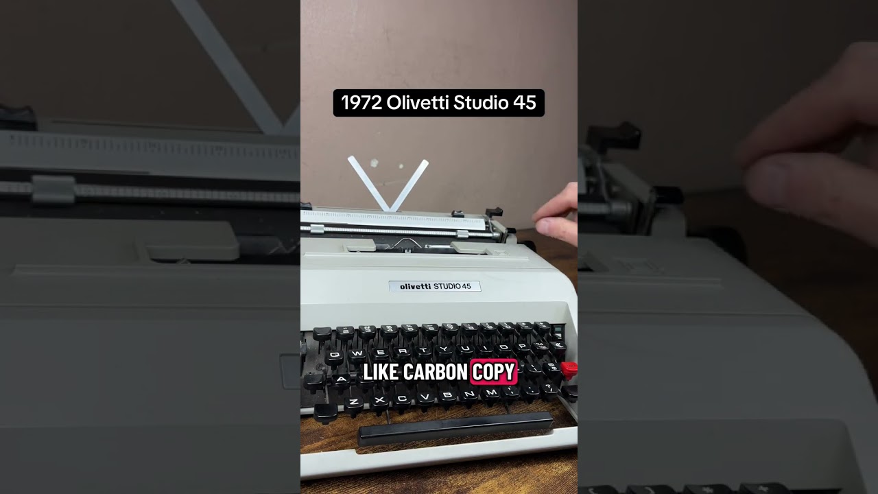 How to use all functions on a 1972 Olivetti Studio 45 vintage
