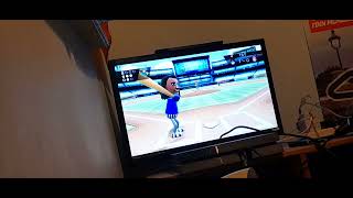 Wii Sports Baseball - Me vs Anna