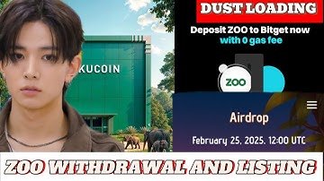 ZOO WITHDRAWAL TO KUCOIN BITGET AND GATE.io EXCHANGE