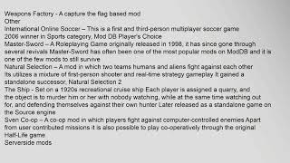 List of GoldSrc engine mods