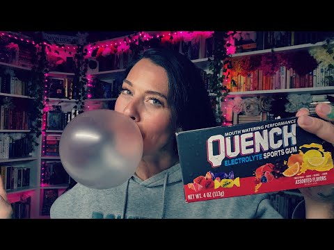 ASMR- Trying Quench Gum Pt. 2 (Gum Chewing, Bubble Blowing, Tricks, Etc)