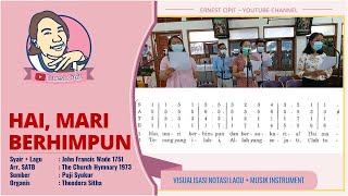 Notasi Angka Lagu HAI MARI BERHIMPUN | SATB Choir Lagu Natal