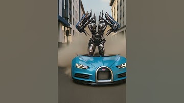 Blooper blue Bugatti robot (Kling AI)  #transformers #veo3 #klingai #runwayml #bugatti