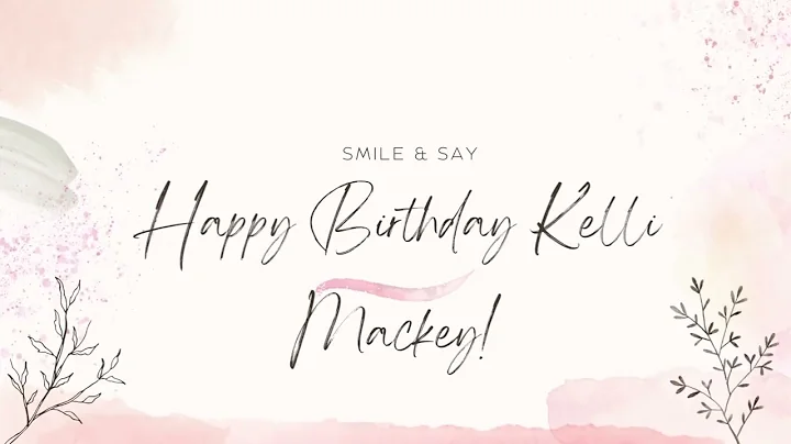 Pastor Daniel Mackey's Wife's Birthday Video Clip
