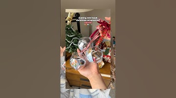 MINI BOOK ORNAMENT TUTORIAL 🎁 #booktube #booklover #bookworm #diyideas #giftideas