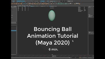Maya Tutorial: How to create your first animation (Simple Ball Bounce)