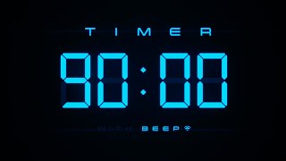 90 Min Digital Countdown Timer with Simple Beeps 💙