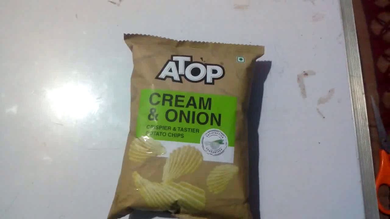 ATOP Cream and Onion potato chips .......