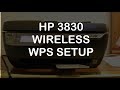 HP Officejet 3830 Wireless / WiFi WPS Setup