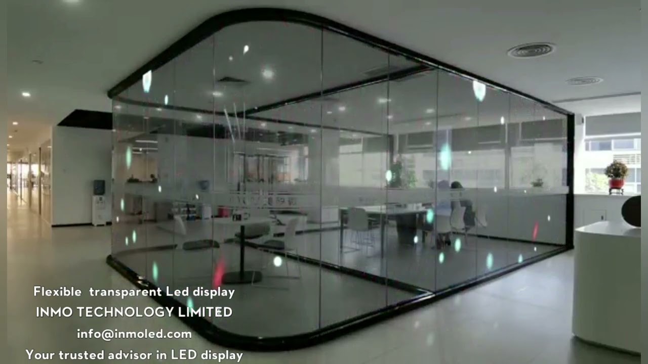 Flexible transparent led display