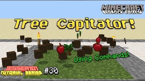 How to make Tree Capitator in Minecraft (Bedrock Edition) 1.17+ - Tutorial Series #030