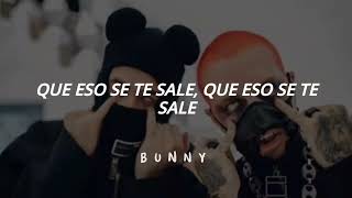 Cuidado por ahí - J Balvin x Bad Bunny | Oasis  (Letra//Lyrics)