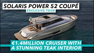 EXCLUSIVE: €1.4million cruiser with a stunning teak interior | Solaris 52 Power Coupe | MBY