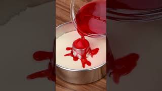 Gelatina recheada e cremosa de um jeito super fácil! sobremesa simples #receitas #sobremesarapida