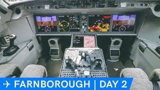 Inside An A220, An-124, Hifly A380 Farnborough Airshow Day 2