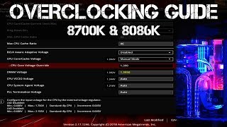 9700k and 9900k z390 platform overclocking guide here:
https://www./watch?v=bm5xo96b4g0 if you're wanting a quick to an 8700k
o...