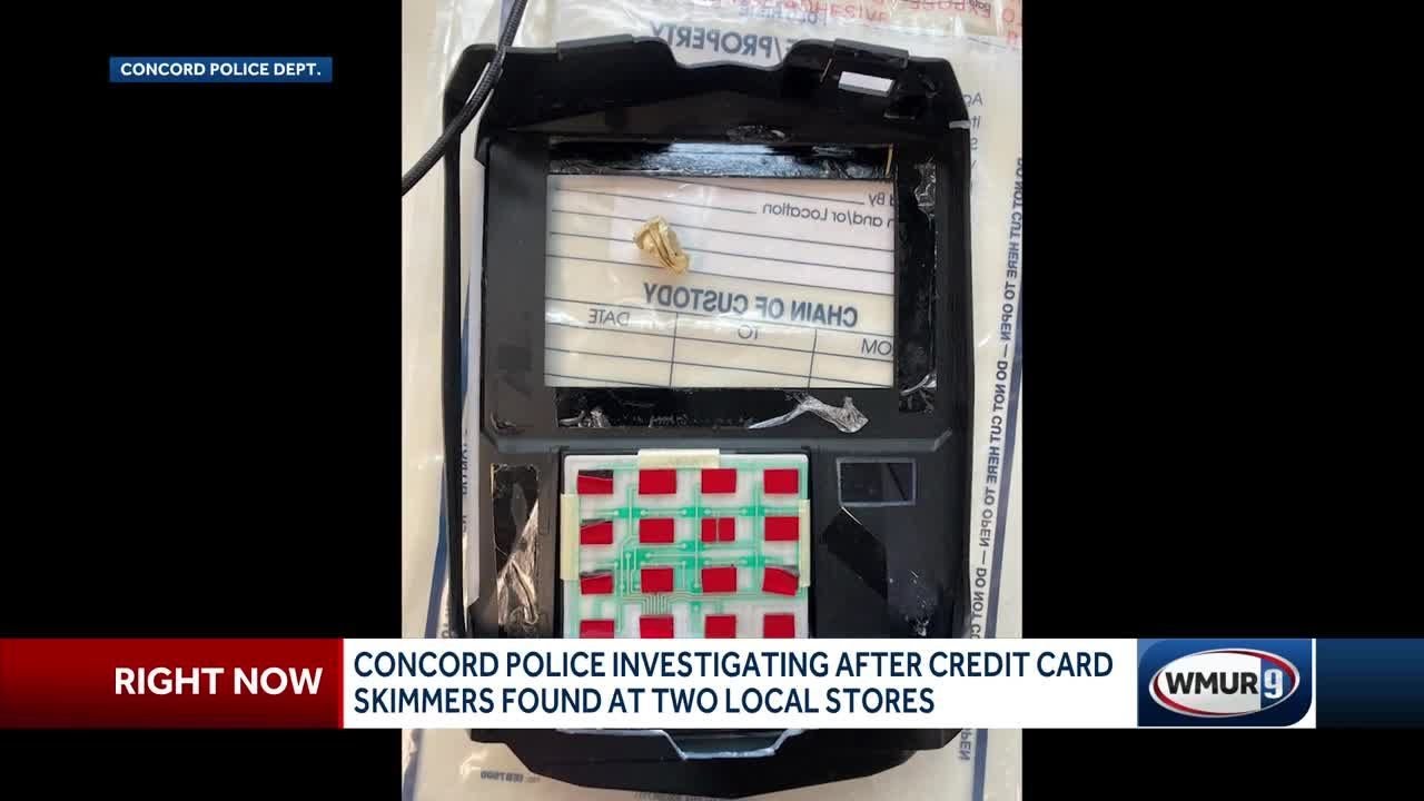 Credit card skimmers found in 2 Concord stores, police say - YouTube