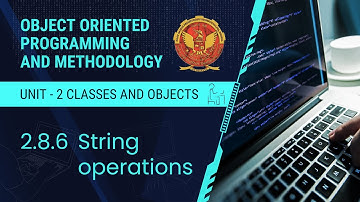 2.8.6 String Operations | CS305/CS504(B) |