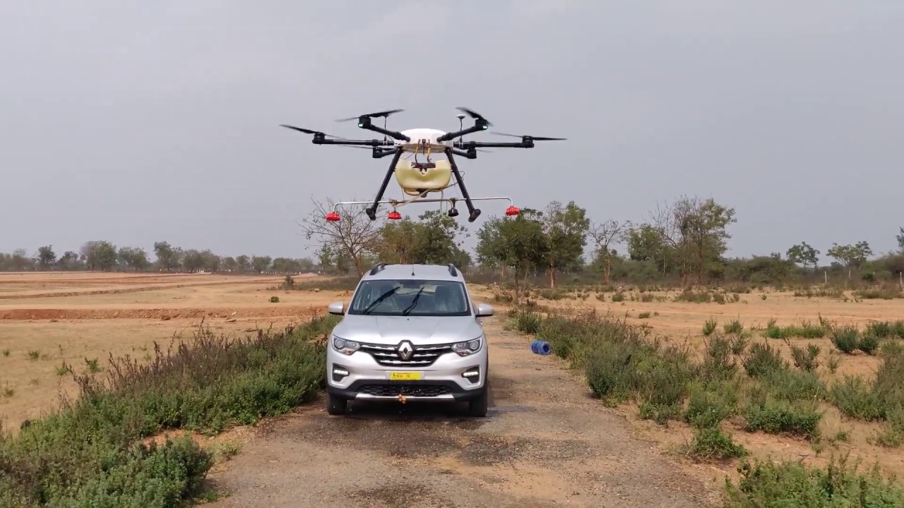 car washing with drone technology |soc softech - YouTube