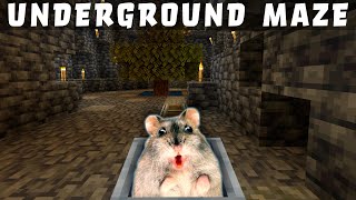 Hamster in 👽 UNDERGROUD MAZE in Minecraft😲 by HAMSTERS SHOW 2,401 views 1 month ago 2 minutes, 46 seconds