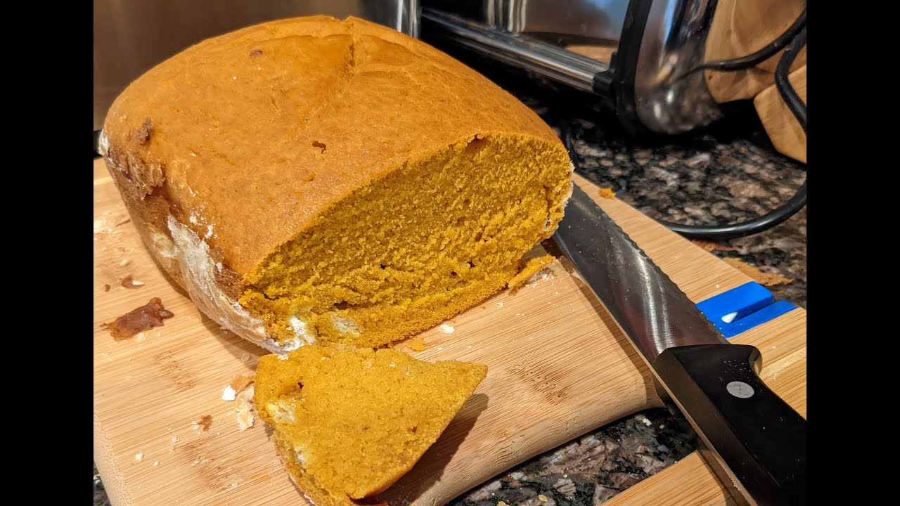 Using my KBS bread maker Baking tasty Pumpkin Bread YouTube