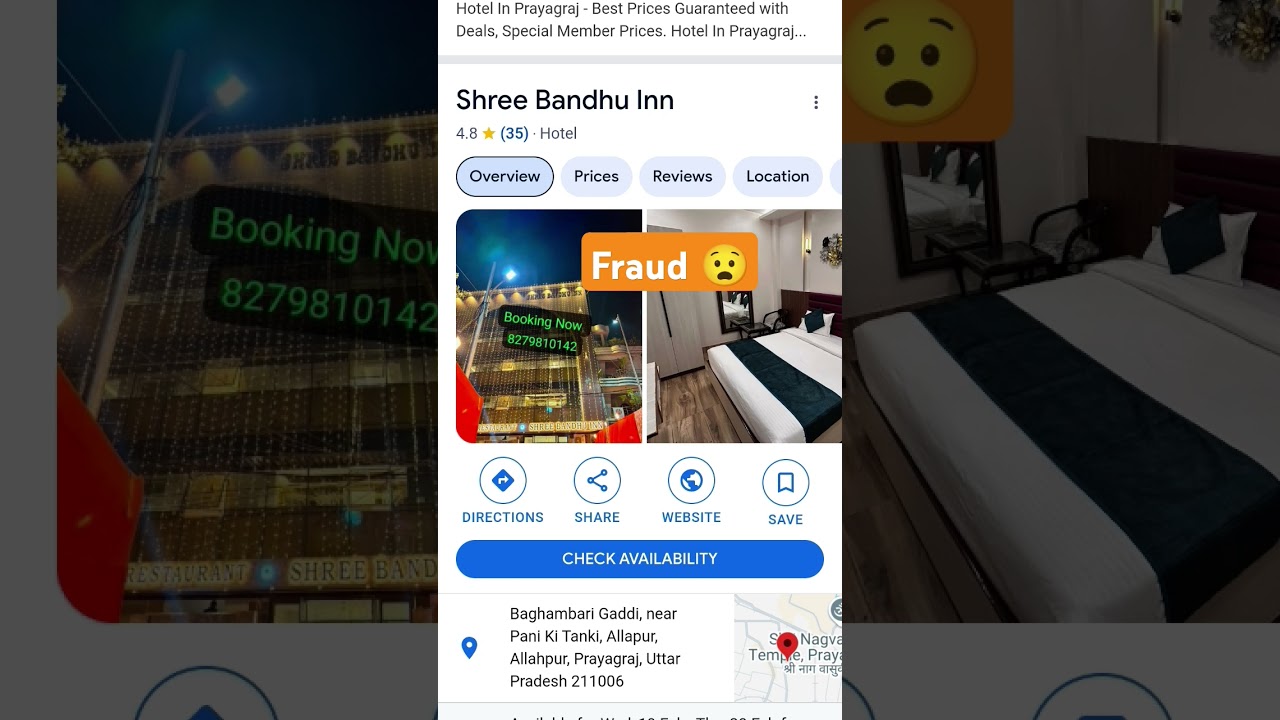 Fraud! Scam! Don't Book Hotel Online 